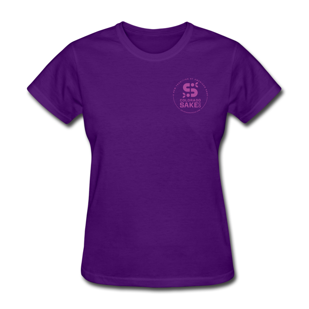 Women's T - Stamped Logo - purple