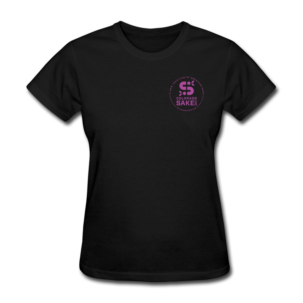 Women's T - Stamped Logo - black