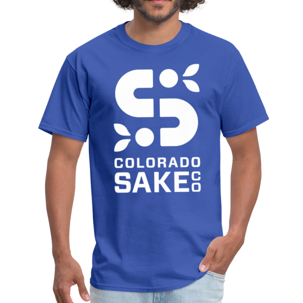 Classic T - Iconic White - royal blue