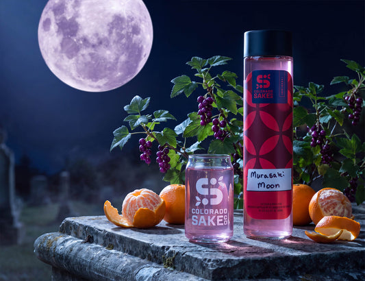 Murasaki Moon black currant and orange peel Junmai Ginjo
