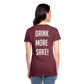 Womens Taproom T - heather burgundy