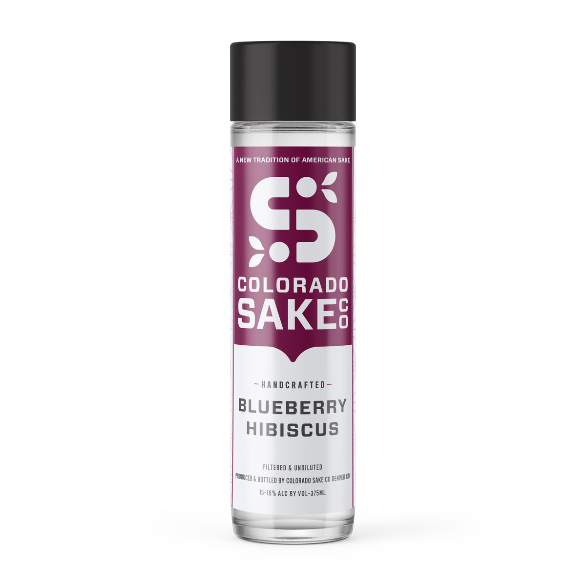 Colorado Sake Co. Blueberry Hibiscus Junmai Ginjo sake, 375ml bottle