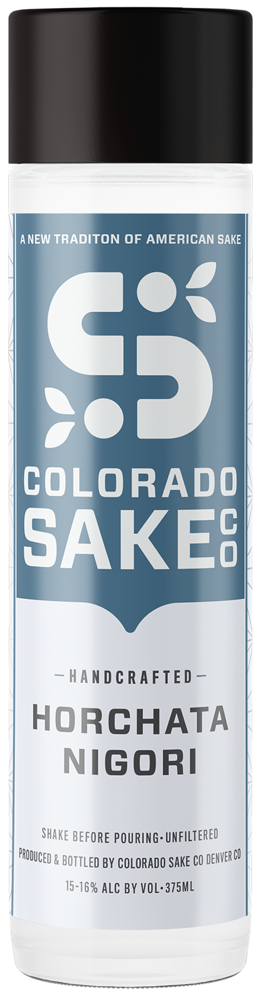 Colorado Sake Co. Horchata Nigori unfiltered sake, 375ml bottle