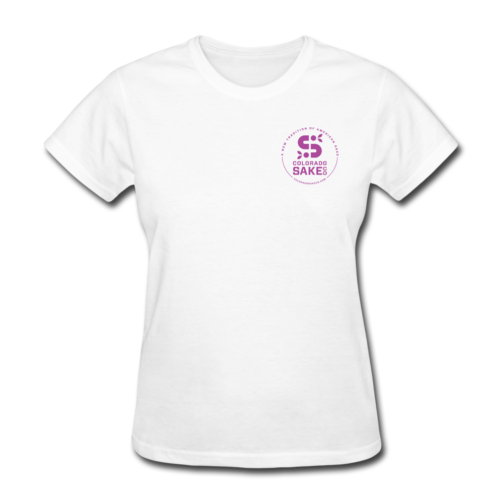 Women's T - Stamped Logo - white