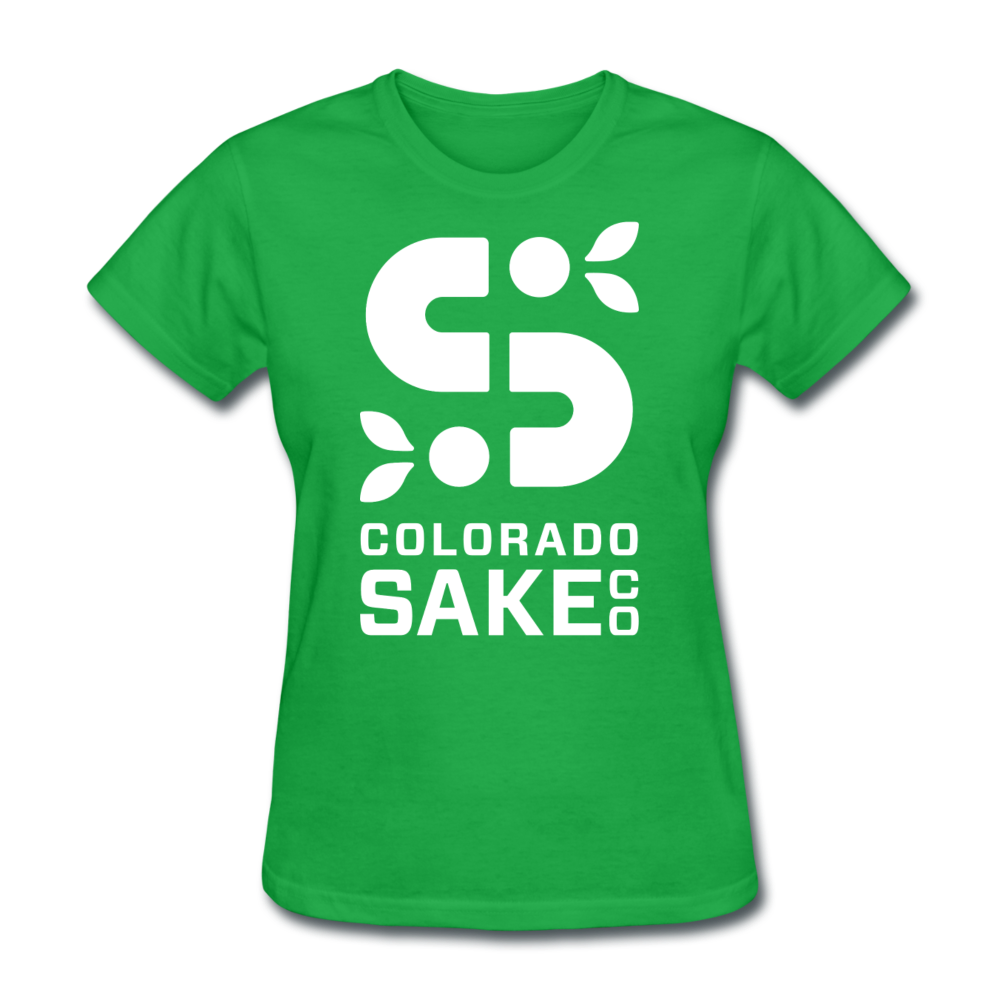 Women's T - Iconic White - bright green