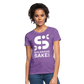 Women's T - Iconic White - purple heather