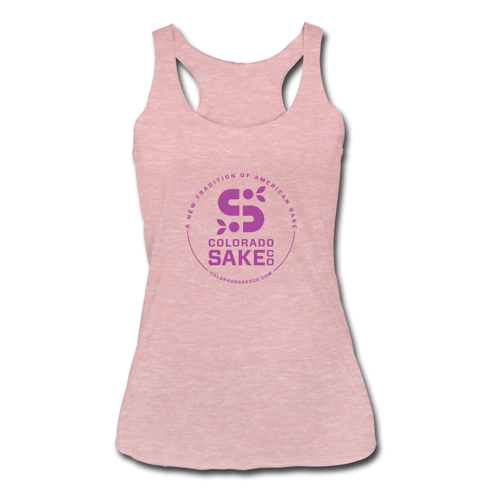 Women’s Tri-Blend Racerback Tank - heather dusty rose