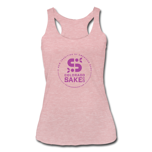 Women’s Tri-Blend Racerback Tank - heather dusty rose