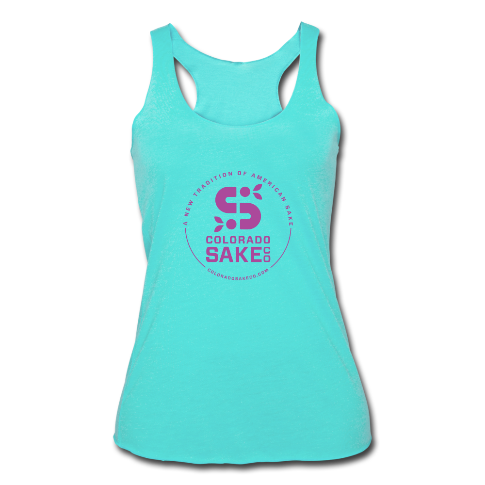 Women’s Tri-Blend Racerback Tank - turquoise