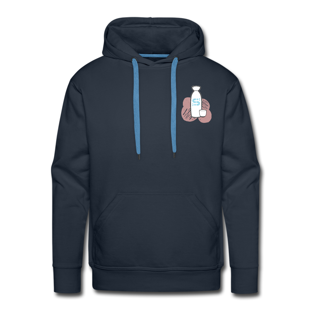 Sake Carafe Hoodie - Mens - navy