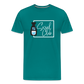 Sake Club Shirt - White Text - teal