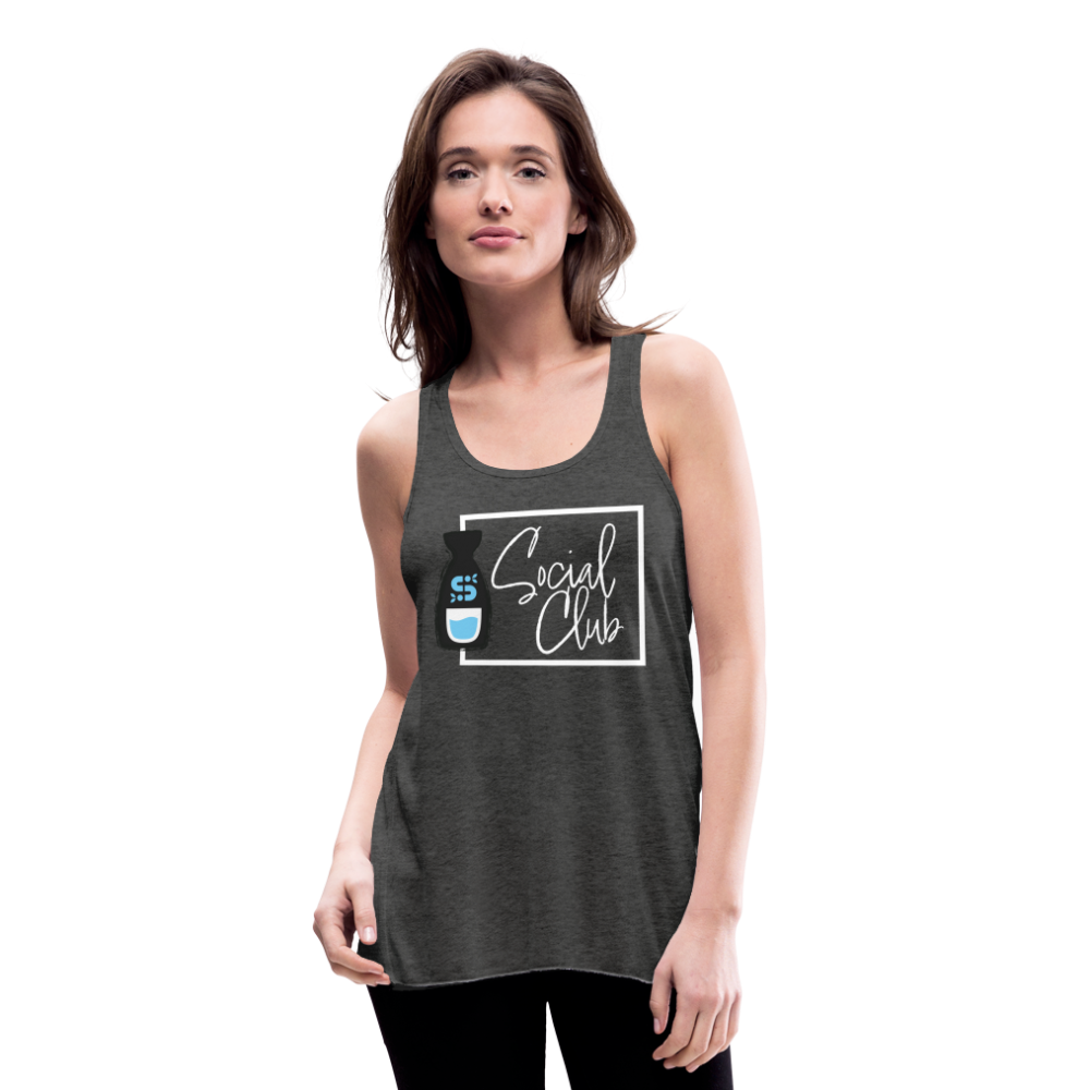 Women's Flowy Tank Top - Sake Club - deep heather