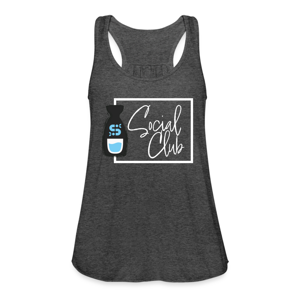 Women's Flowy Tank Top - Sake Club - deep heather