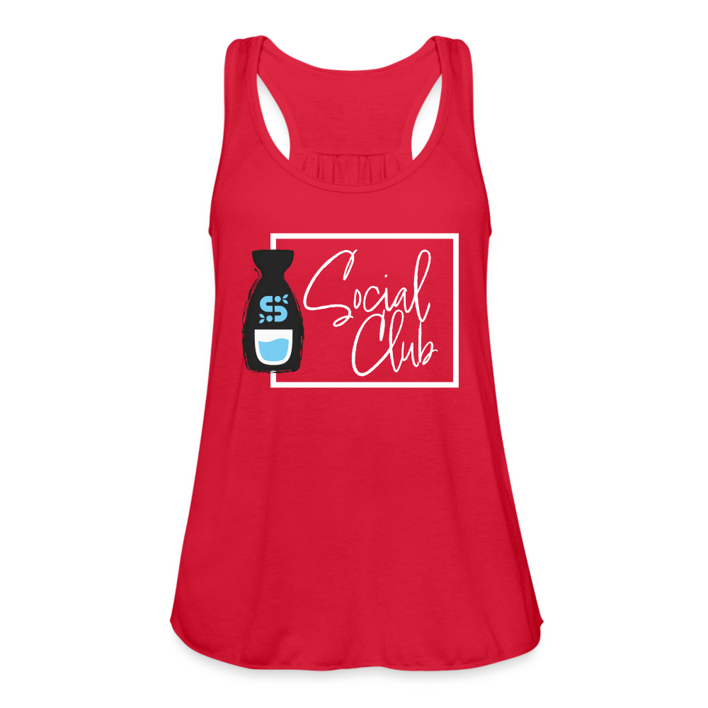 Women's Flowy Tank Top - Sake Club - red